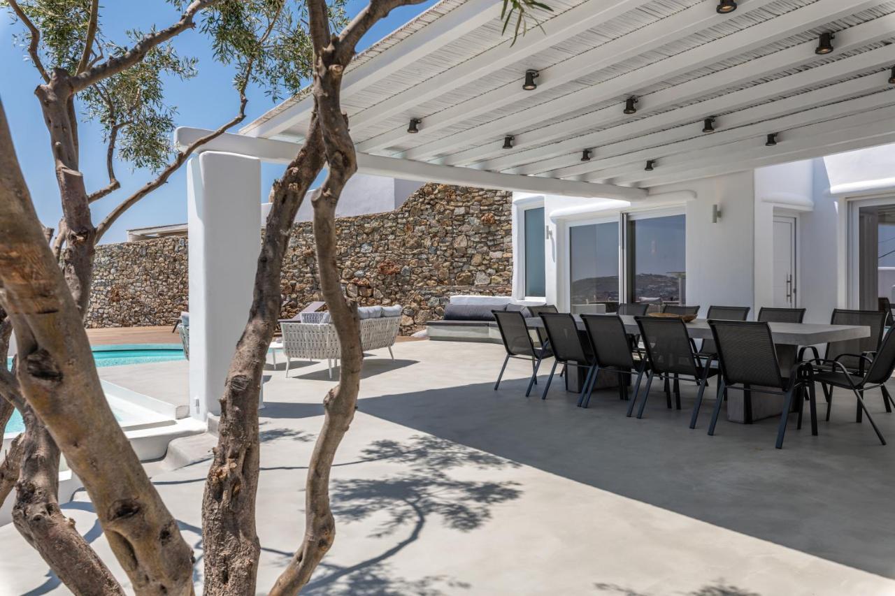 Villa In Mykonos - 6 Bedroom - 1Km From Mykonos Town - Infinity Pool - Sunset View Exterior photo