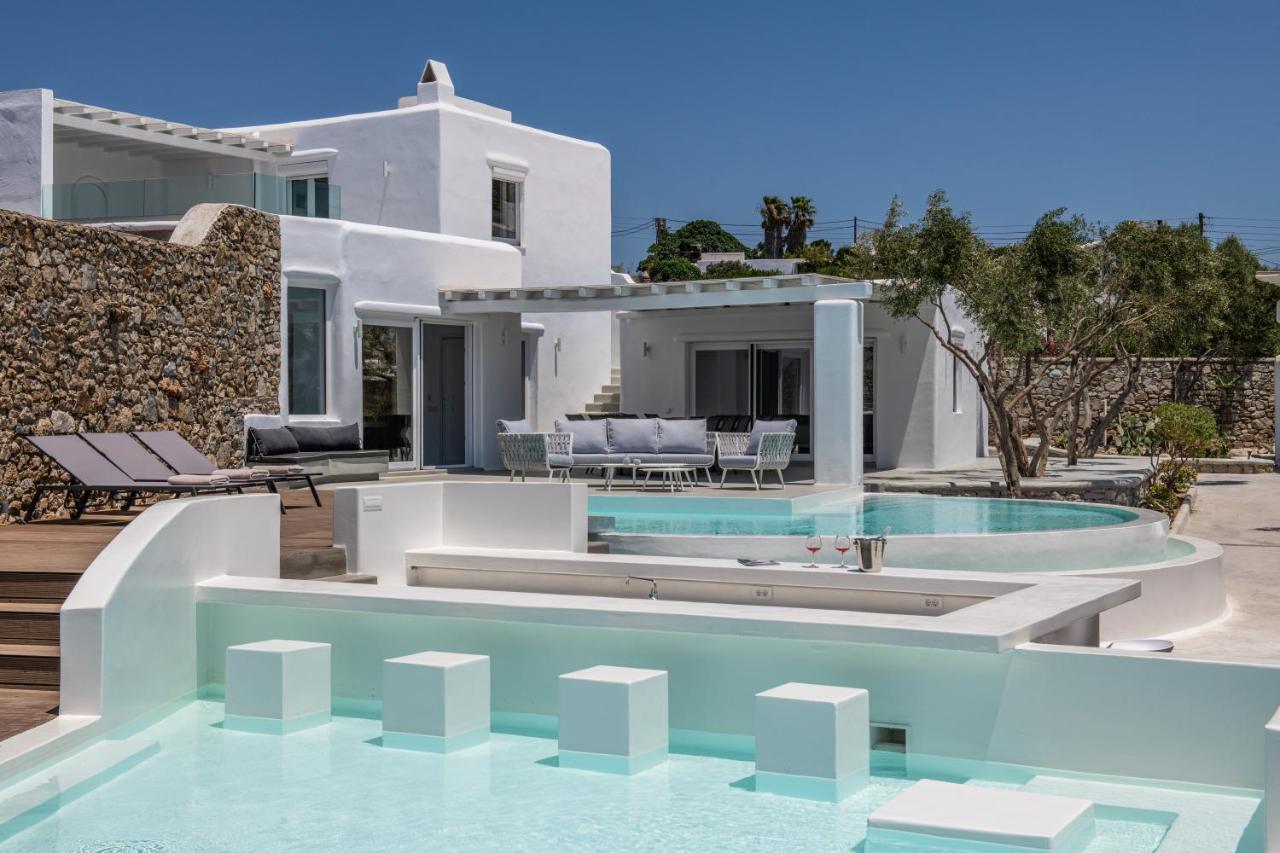 Villa In Mykonos - 6 Bedroom - 1Km From Mykonos Town - Infinity Pool - Sunset View Exterior photo