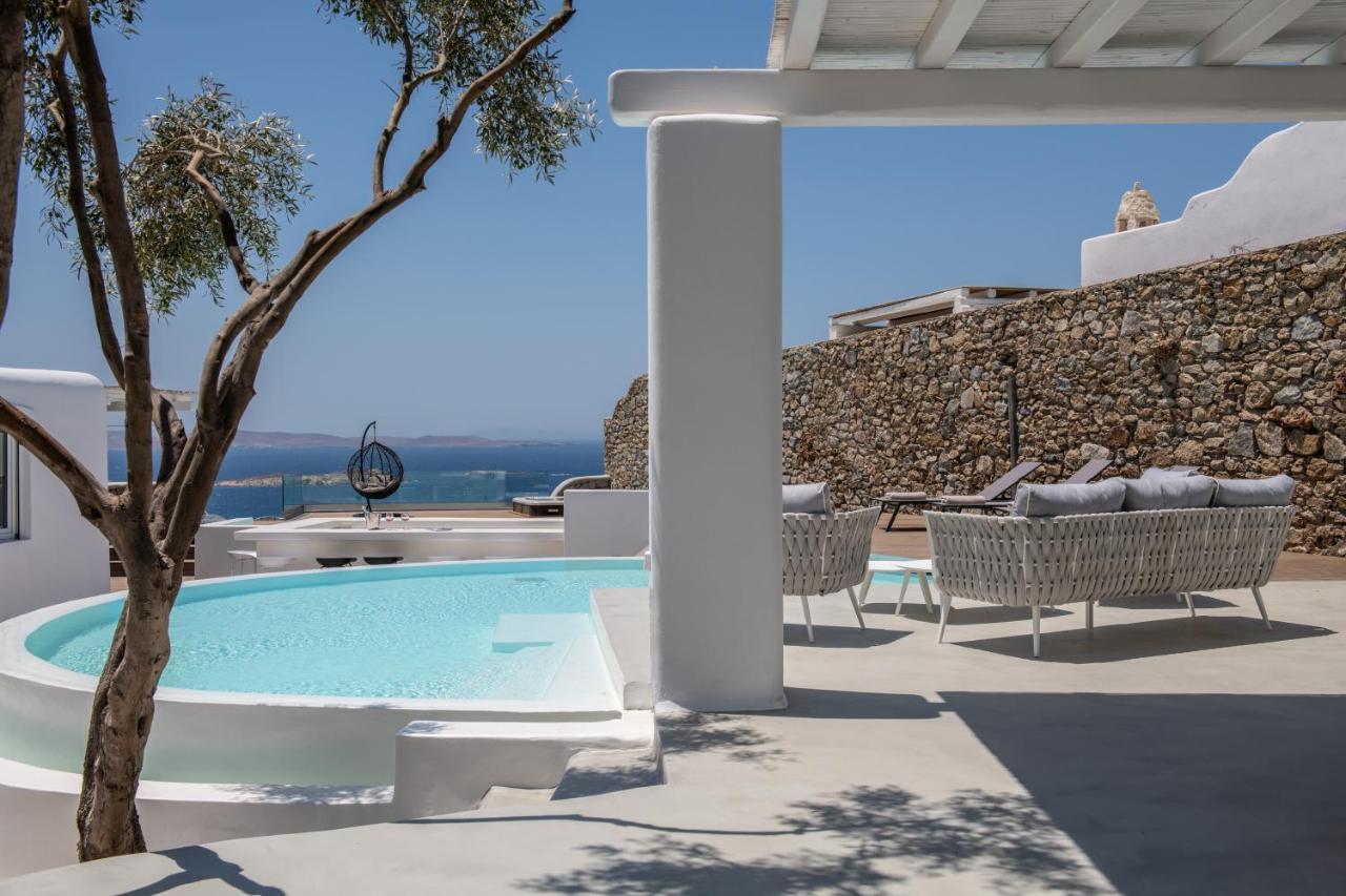 Villa In Mykonos - 6 Bedroom - 1Km From Mykonos Town - Infinity Pool - Sunset View Exterior photo